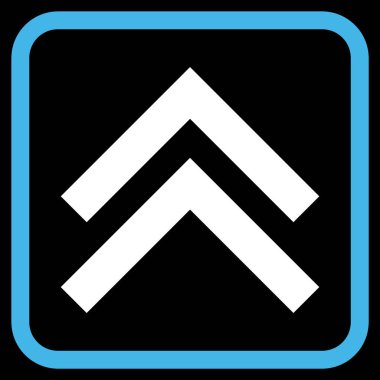 Vektör simgesi bir çerçeve içinde yukarı kayması