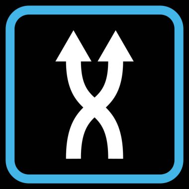 Vektör simge yukarı okları bir çerçevede shuffle