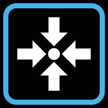 Oklar vektör simgesi bir çerçeve içinde küçültmek