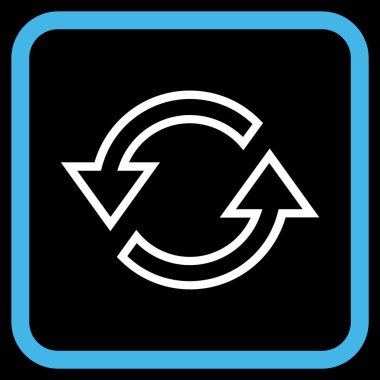 Eşitleme oklar bir çerçeve içinde simge vektör