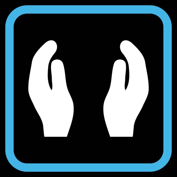 Applaus handen Vector Icon In een Frame — Stockvector