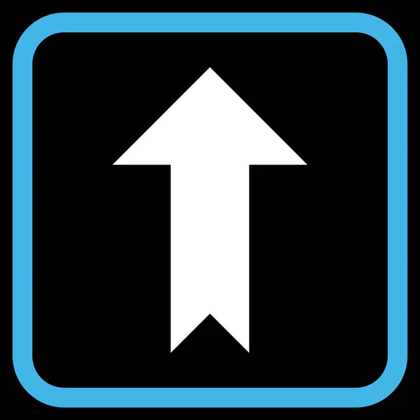 Pijl-omhoog Vector Icon In een Frame — Stockvector