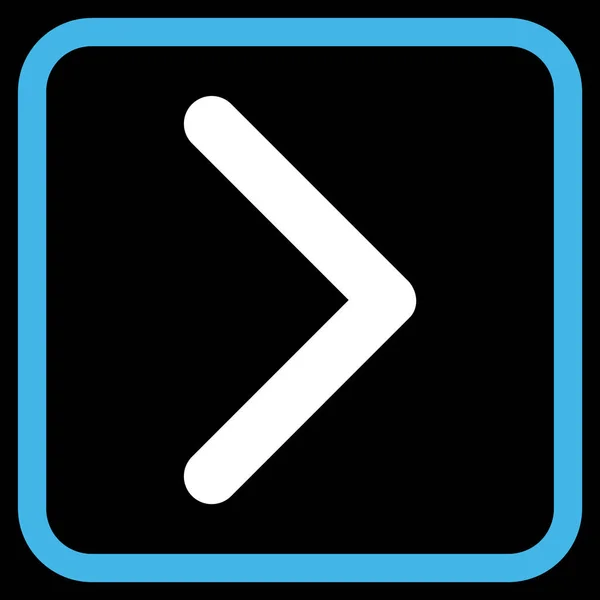 Richting rechts Vector Icon In een Frame — Stockvector