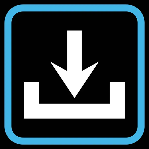 Downloads Vektor-Symbol in einem Rahmen — Stockvektor