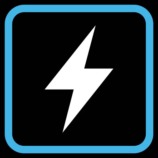 Elektrische Strike Vector Icon In een Frame — Stockvector
