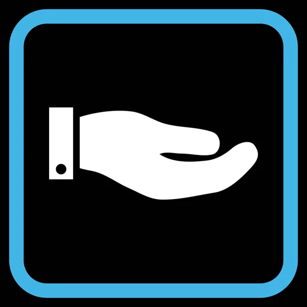 Hand Vector Icon In a Frame — Stock Vector