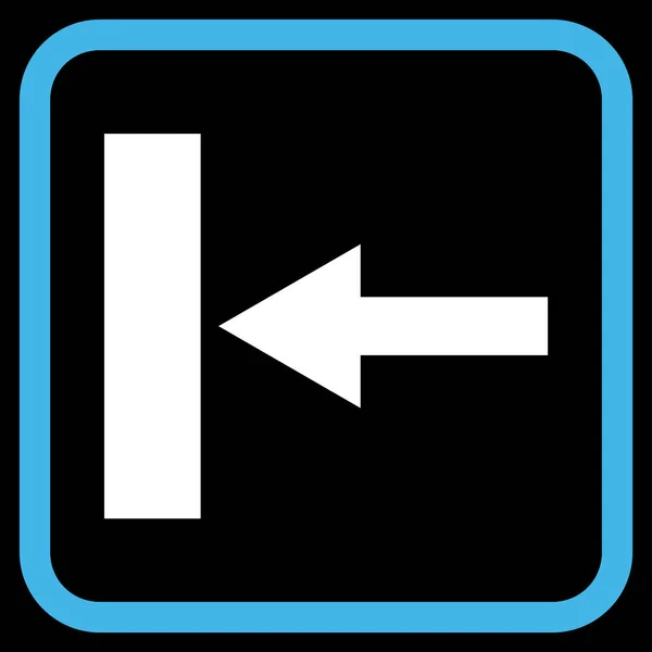 Spostare l'icona vettoriale sinistra in una cornice — Vettoriale Stock