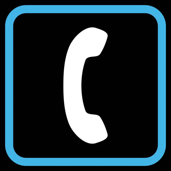 Ikona telefonu odbiornik wektor w ramce — Wektor stockowy