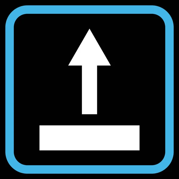 Dra upp vektor ikonen i en ram — Stock vektor