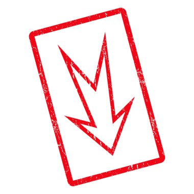 Simge lastik damgası aşağı ok