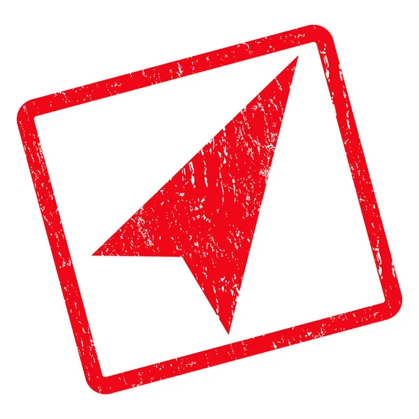 Arrowhead Right-Up Icon Sello de goma — Vector de stock