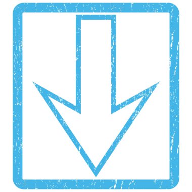 Simge lastik damgası aşağı ok