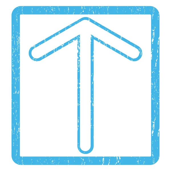 Flèche vers le haut Icône tampon en caoutchouc — Image vectorielle