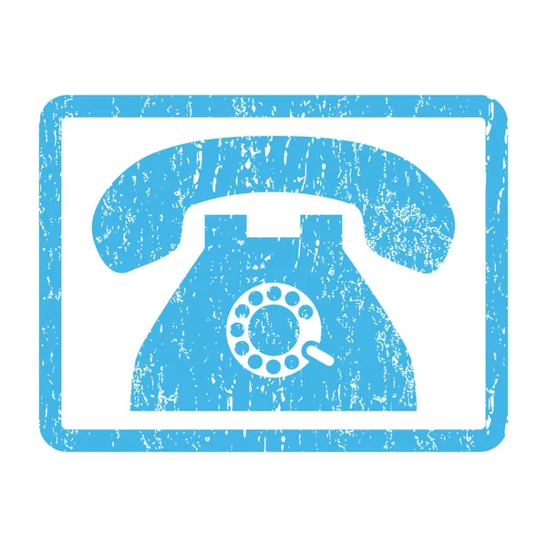 Selo de borracha do ícone do telefone do pulso — Vetor de Stock