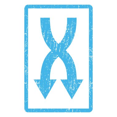 Simge lastik damgası aşağı okları shuffle