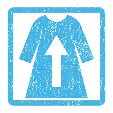 Kadın elbise simgesi lastik damgası al