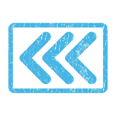 Ok ucu sol simgesi lastik damgası üçlü