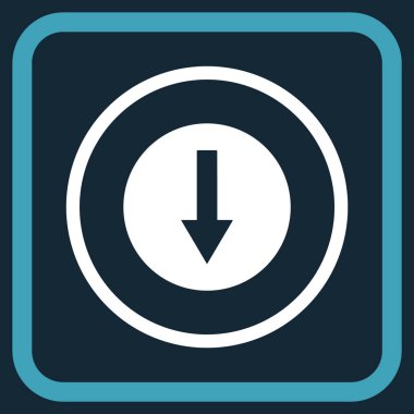 Bir çerçeve içinde yönlü ok vektör simgesi