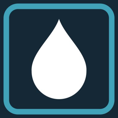 Damla vektör simgesi bir çerçeve içinde