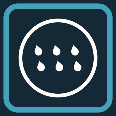 Damla vektör simgesi bir çerçeve içinde