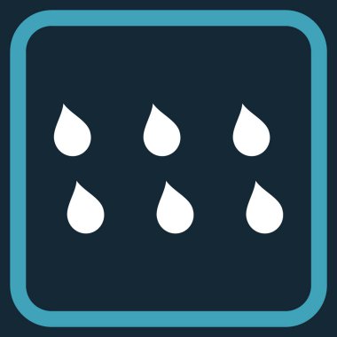 Damla vektör simgesi bir çerçeve içinde