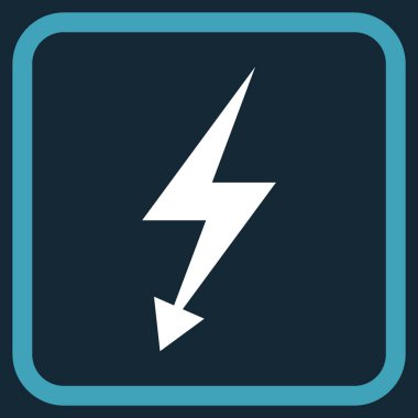 Elektrik Strike vektör simgesi bir çerçeve içinde