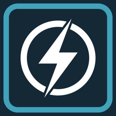 Elektrik vektör simgesi bir çerçeve içinde