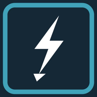 Elektrik Strike vektör simgesi bir çerçeve içinde