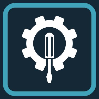 Bir çerçevedeki mühendislik vektör simgesi