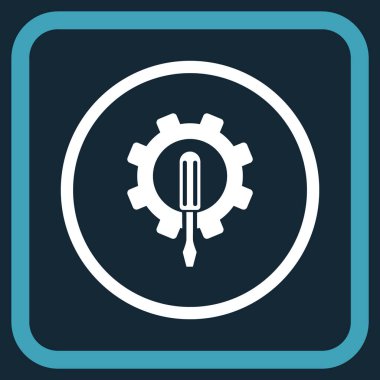 Bir çerçevedeki mühendislik vektör simgesi