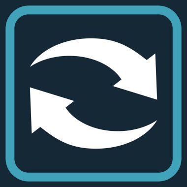 Exchange oklar bir çerçeve içinde simge vektör