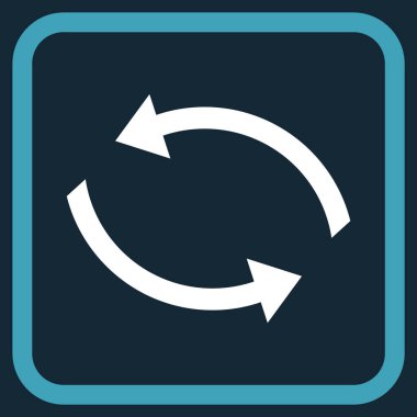 Exchange oklar bir çerçeve içinde simge vektör