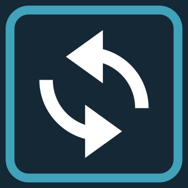 Exchange oklar bir çerçeve içinde simge vektör