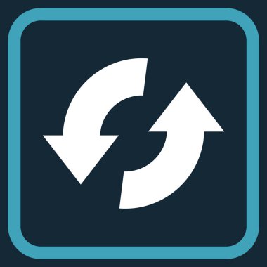 Exchange oklar bir çerçeve içinde simge vektör