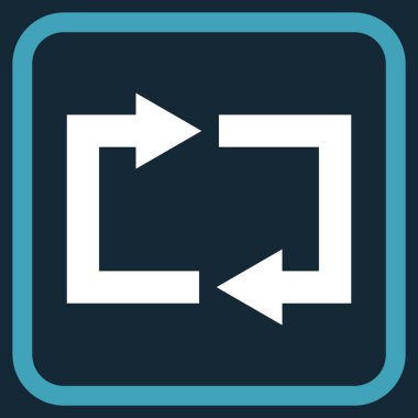 Exchange oklar bir çerçeve içinde simge vektör