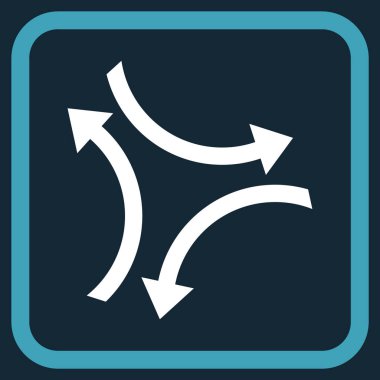 Exchange oklar bir çerçeve içinde simge vektör