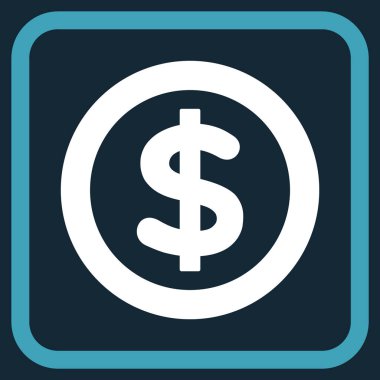 Finans vektör simgesi bir çerçeve içinde