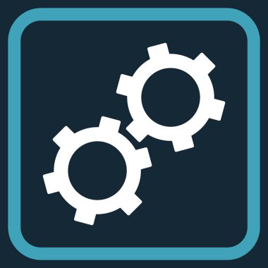 Gears'ı vektör simgesi bir çerçeve içinde