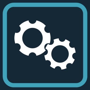 Gears'ı vektör simgesi bir çerçeve içinde
