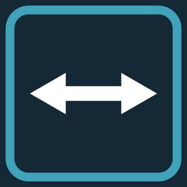 Yatay Çevir vektör simgesi bir çerçeve içinde