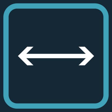 Yatay Çevir vektör simgesi bir çerçeve içinde