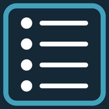 Öğeleri vektör simgesi bir çerçeve içinde