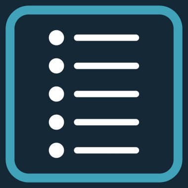 Öğeleri vektör simgesi bir çerçeve içinde