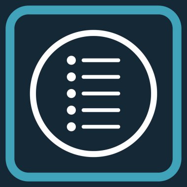 Öğeleri vektör simgesi bir çerçeve içinde