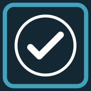 Tamam vektör simgesi bir çerçeve içinde