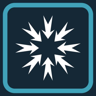 Basınç oklar bir çerçeve içinde simge vektör