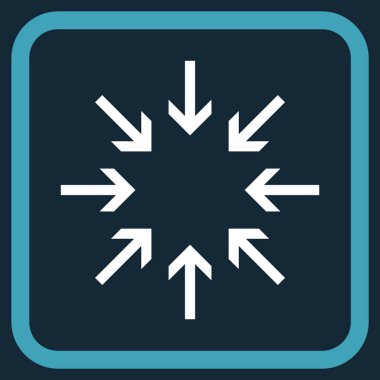 Basınç oklar bir çerçeve içinde simge vektör