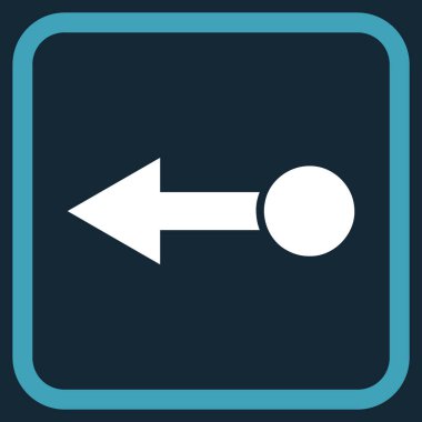 Sol vektör simgesi bir çerçevede çekin