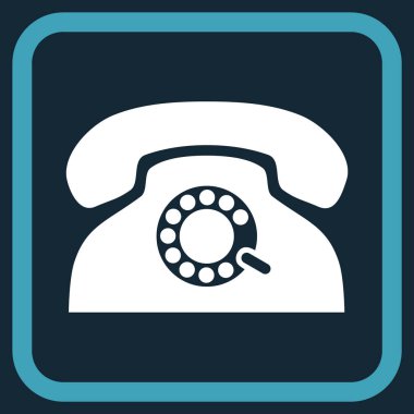 Nabız telefon vektör simgesi bir çerçeve içinde