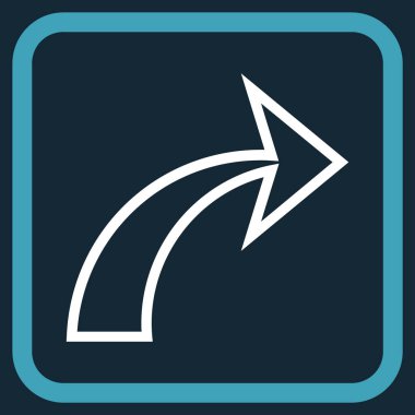 Vektör simgesi bir çerçeve içinde Yinele